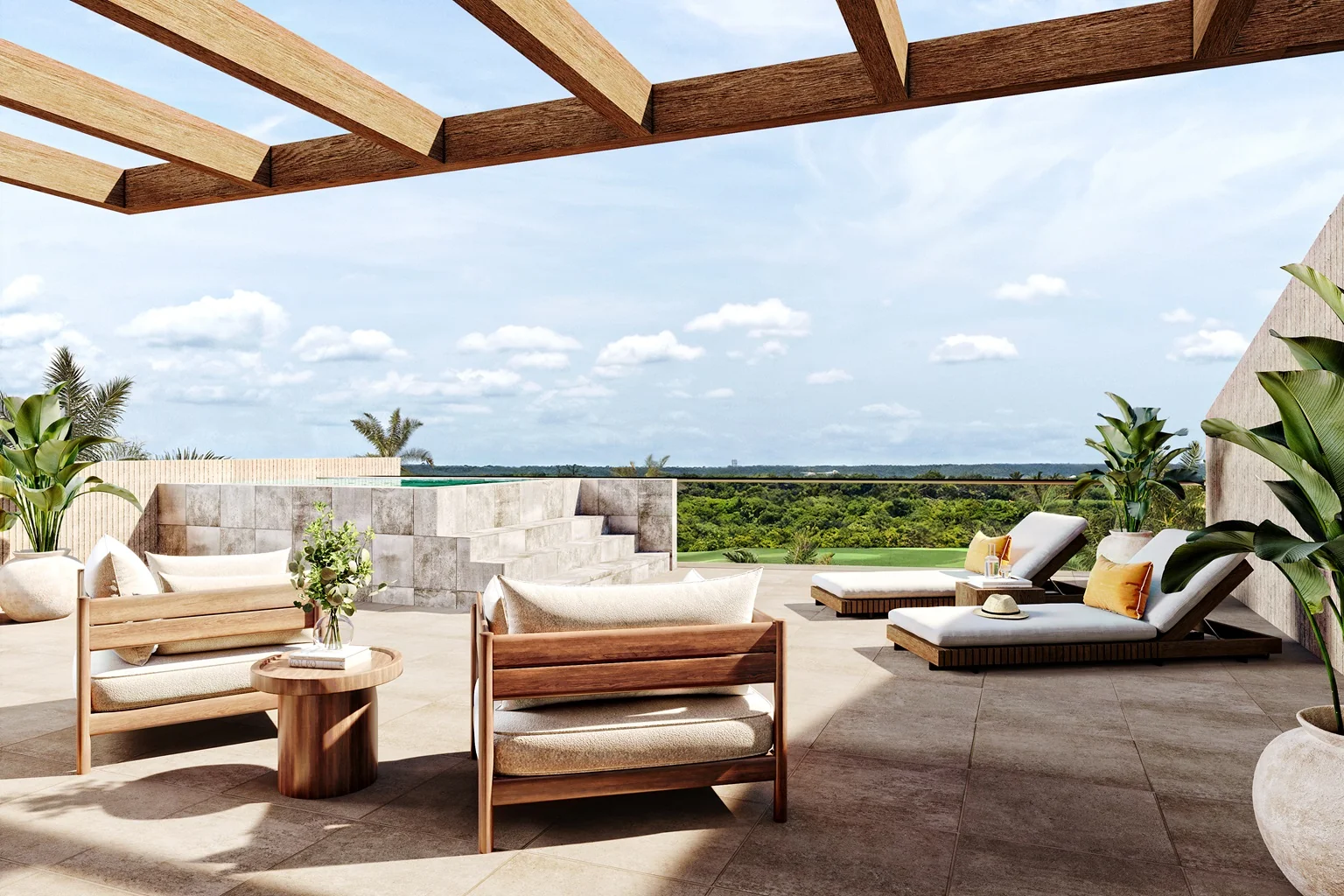Terrasse de penthouse
