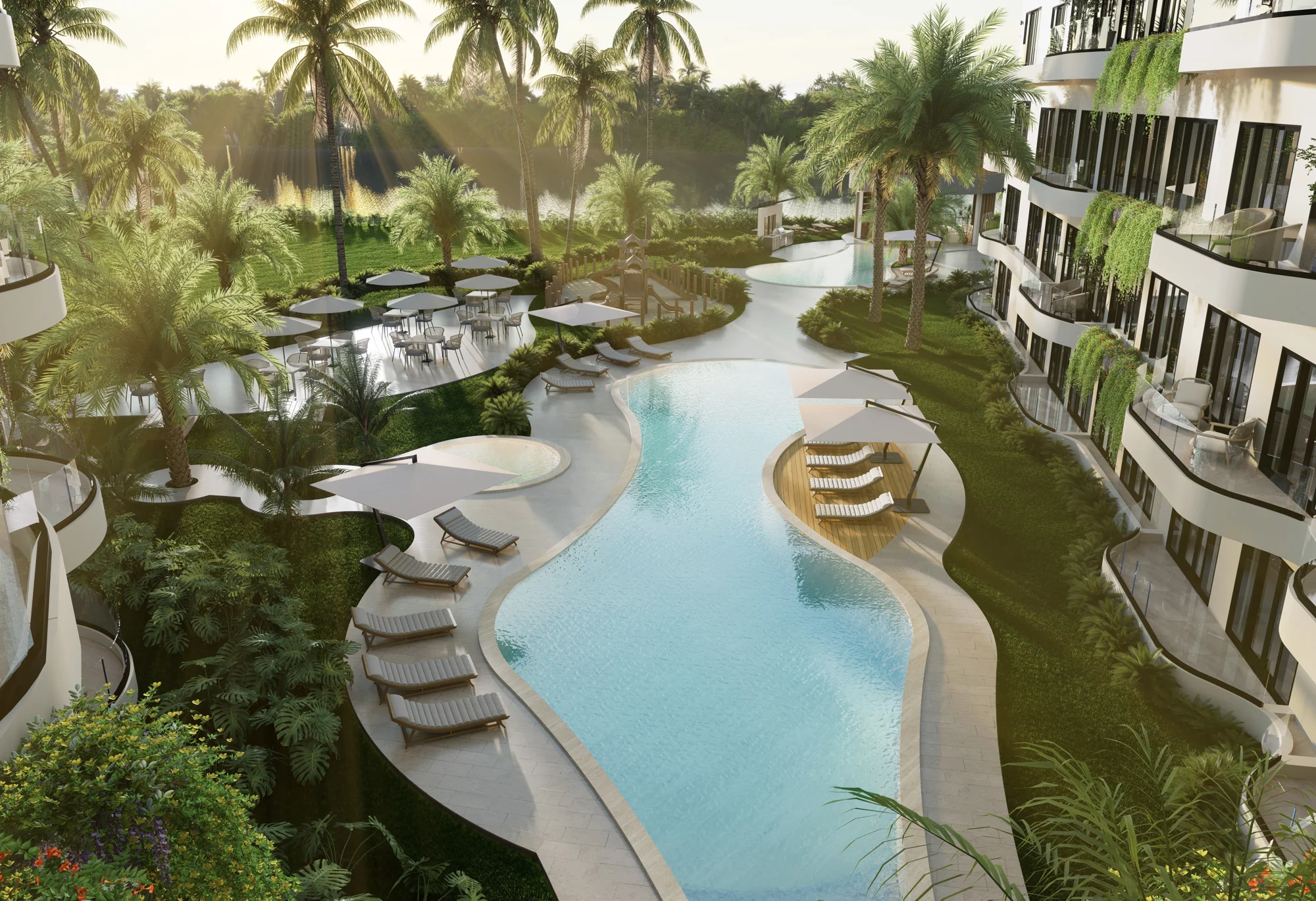 Piscine paysagée