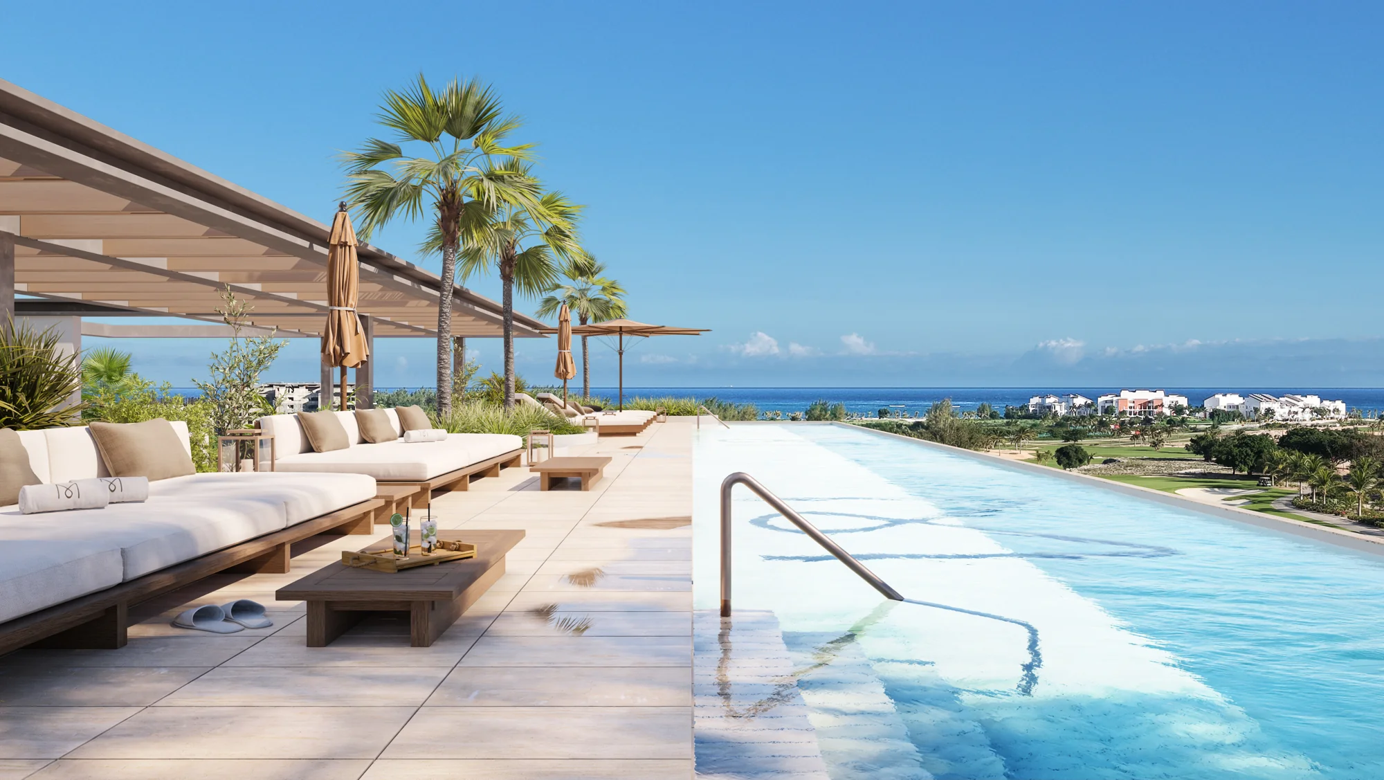 Piscine sur le toit